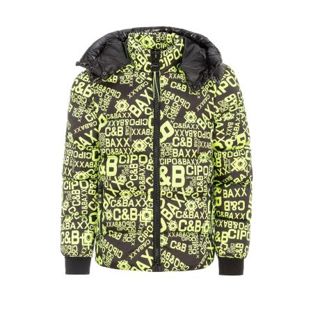 Cipo & Baxx CIPO & BAXX Winterjas groen / zwart