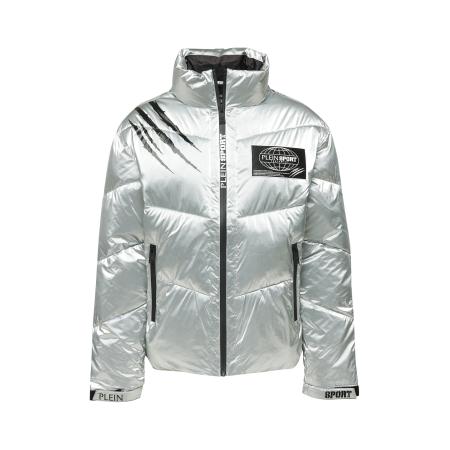 Plein Sport Plein Sport Winterjas zwart / zilver