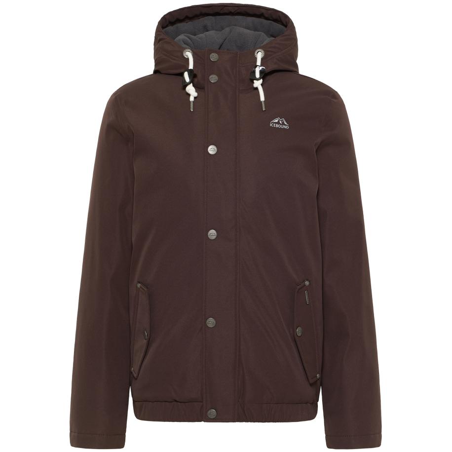 ICEBOUND ICEBOUND Functionele jas donkerbruin / lichtgrijs / donkergrijs -