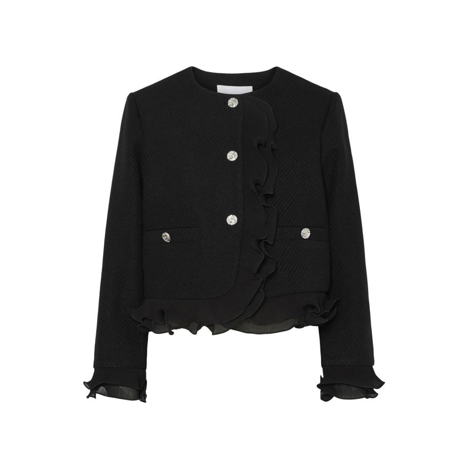 YAS YAS Tussenjas YASFRINO zwart -