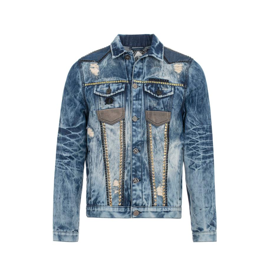 Cipo & Baxx CIPO & BAXX Tussenjas crème / blauw / bruin -