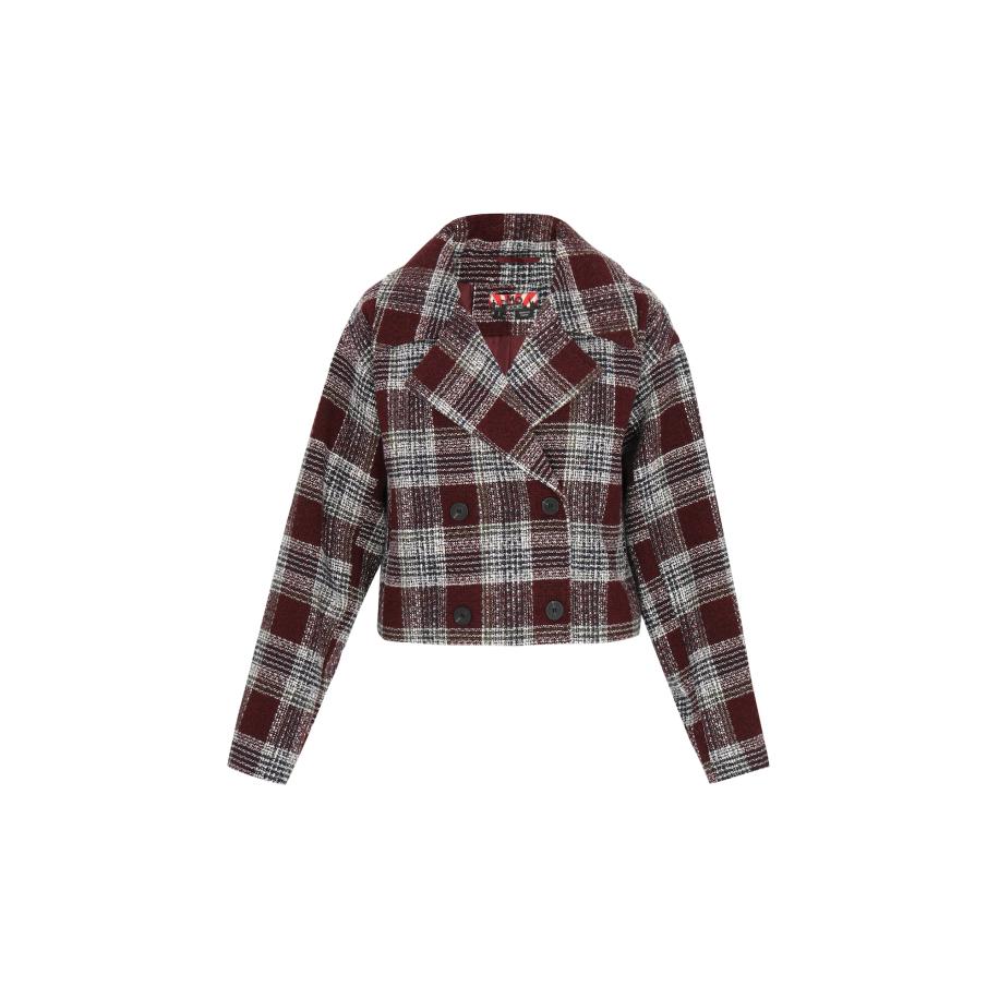 MYMO myMo ROCKS Tussenjas roestbruin / lichtgrijs / zwart -