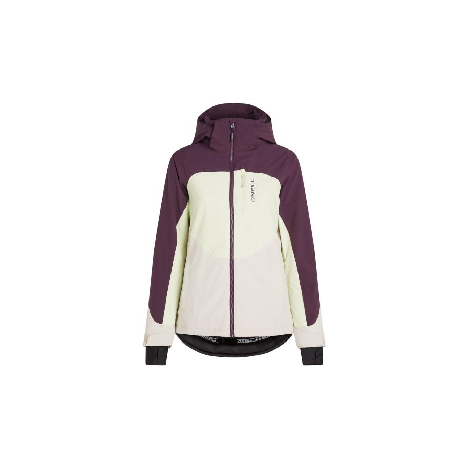 O'Neill ONEILL Outdoorjas Carbonite limoen / aubergine / wit -