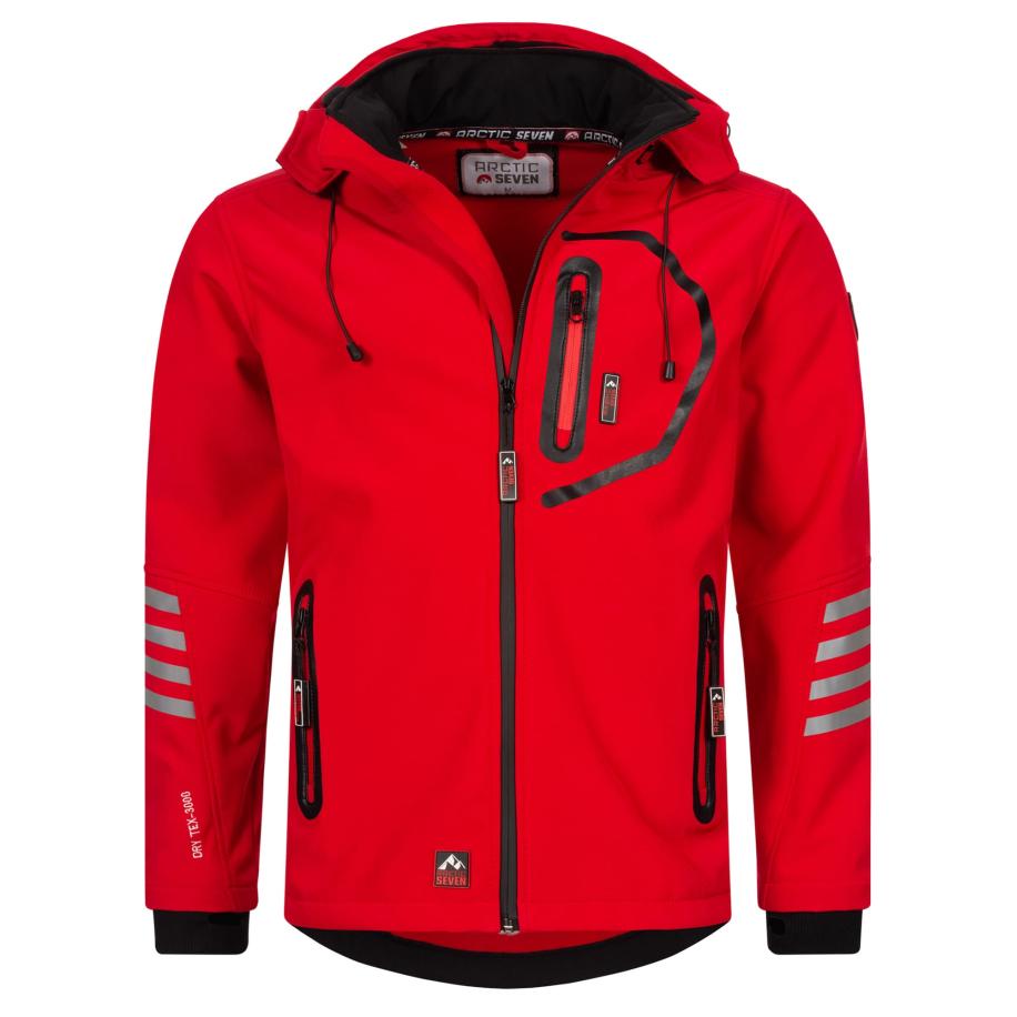 Arctic Seven Arctic Seven Tussenjas grijs / rood / zwart -
