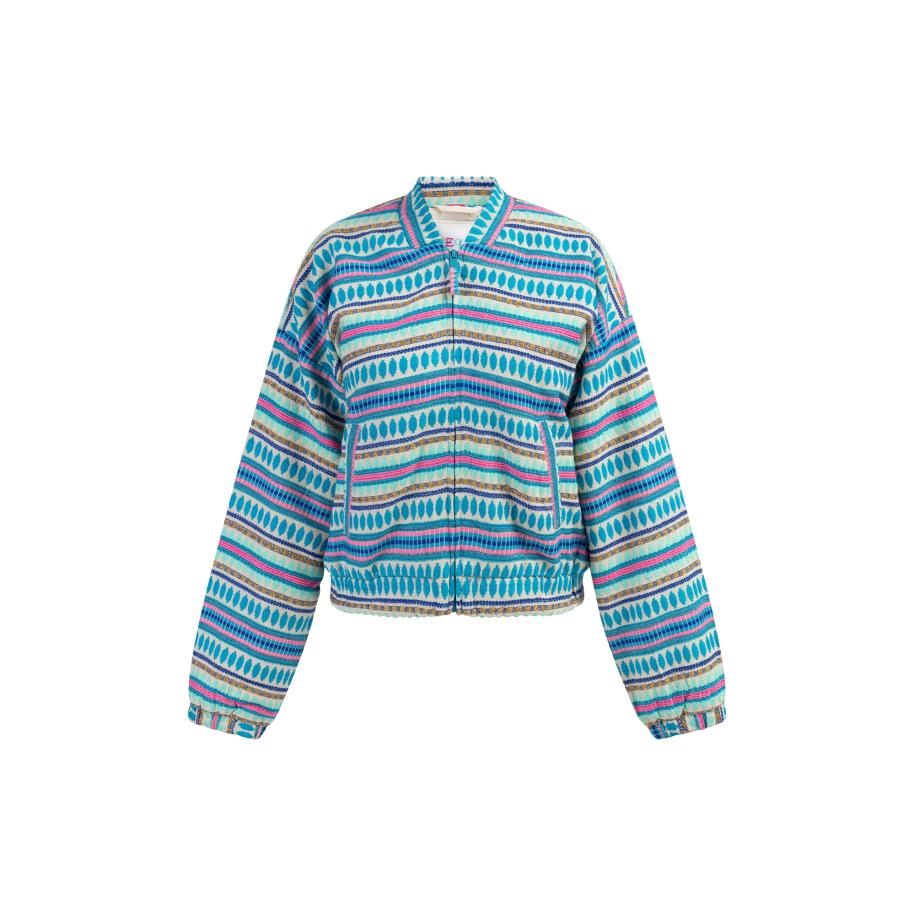 IZIA IZIA Tussenjas aqua / lichtblauw / lichtroze / natuurwit -