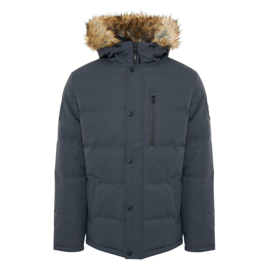 Threadbare Threadbare Winterjas Arnwood grijs -