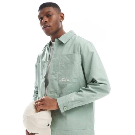 New Era - Shacket met logo in mintgroen