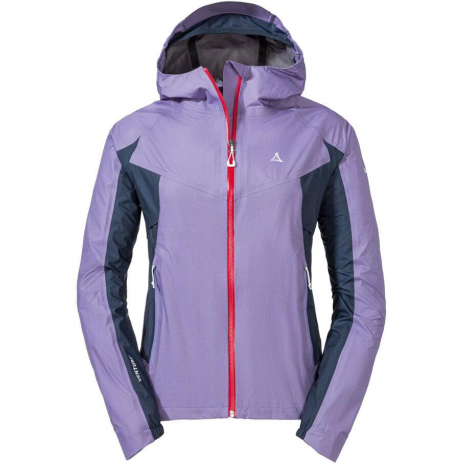 Schöffel Outdoorjas Ryten petrol / sering / rood / wit Paars