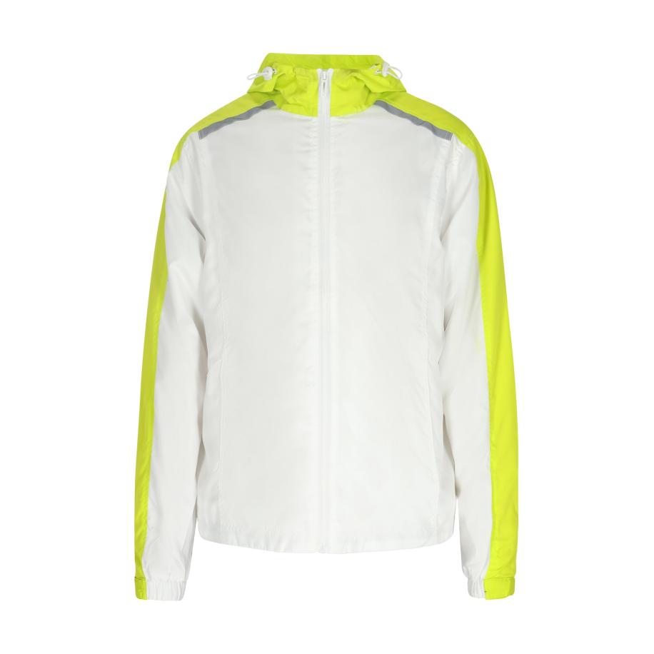 ALEKO ALEKO Tussenjas limoen / donkergrijs / wit -