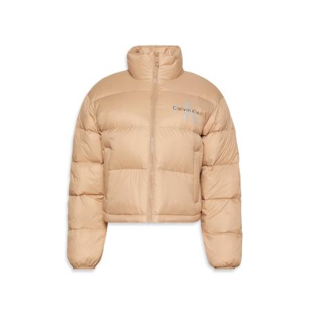 Calvin Klein Calvin Klein Jeans Tussenjas cappuccino / zwart / zilver