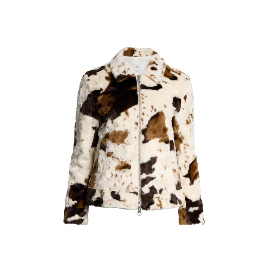 Marks & Spencer Marks & Spencer Tussenjas crème / bruin / donkerbruin -