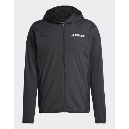 adidas - Terrex Xperior Climawarm+ - Windjack van lichte fleece met capuchon in zwart
