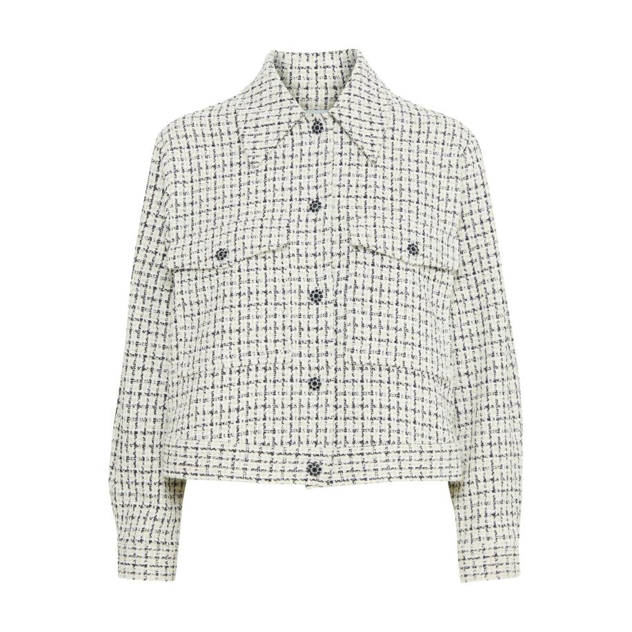 b.young b.young Tussenjas zwart / wit -