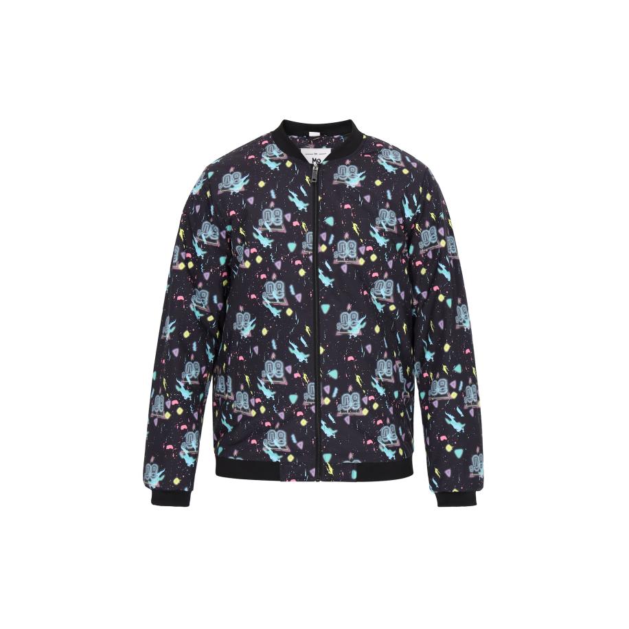 MO MO Tussenjas lichtblauw / groen / pink / zwart -