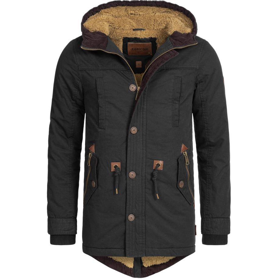 INDICODE JEANS INDICODE JEANS Winterparka Barge roestbruin / honing / zwart -