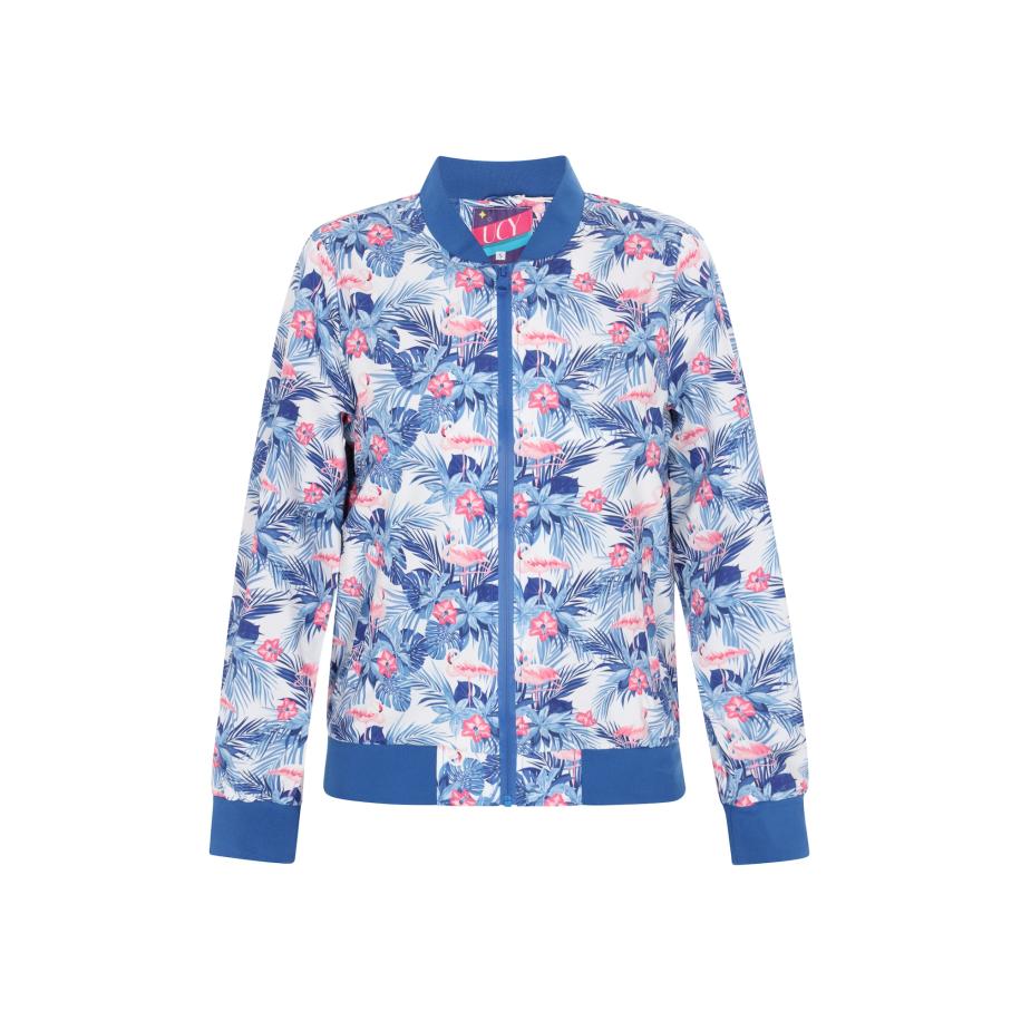 UCY UCY Tussenjas blauw / pink / wit -
