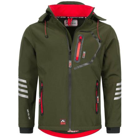 Arctic Seven Arctic Seven Tussenjas grijs / olijfgroen / rood