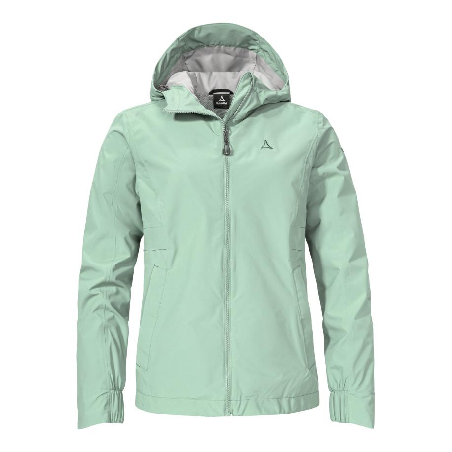 Schöffel Schöffel Outdoorjas Bohorok donkergrijs / mintgroen -