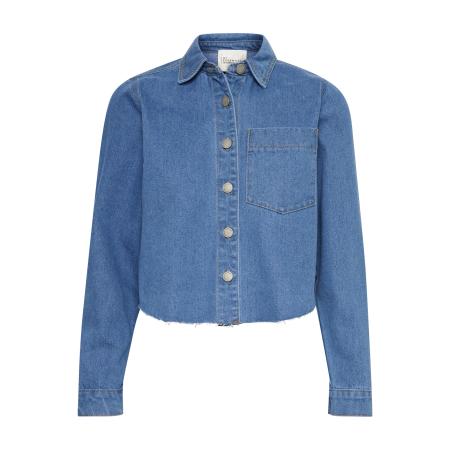 My Essential Wardrobe My Essential Wardrobe Tussenjas Zito blauw denim / zilver
