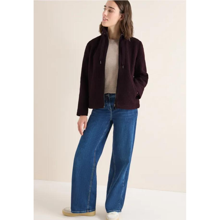 CECIL Kort teddyjack Rood