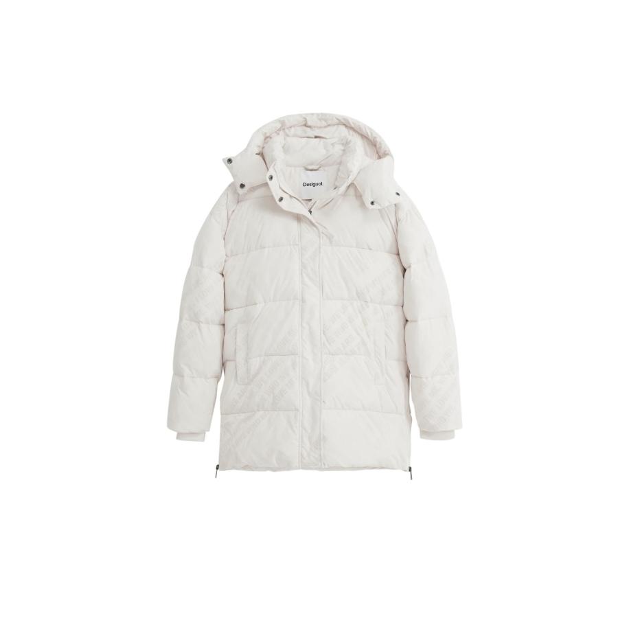 Desigual Desigual Winterjas wit -