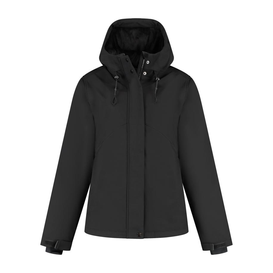 Travelin Travelin Winterjas Karina zwart -