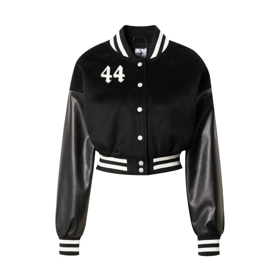 VIERVIER VIERVIER Tussenjas Alessandra zwart / wit -