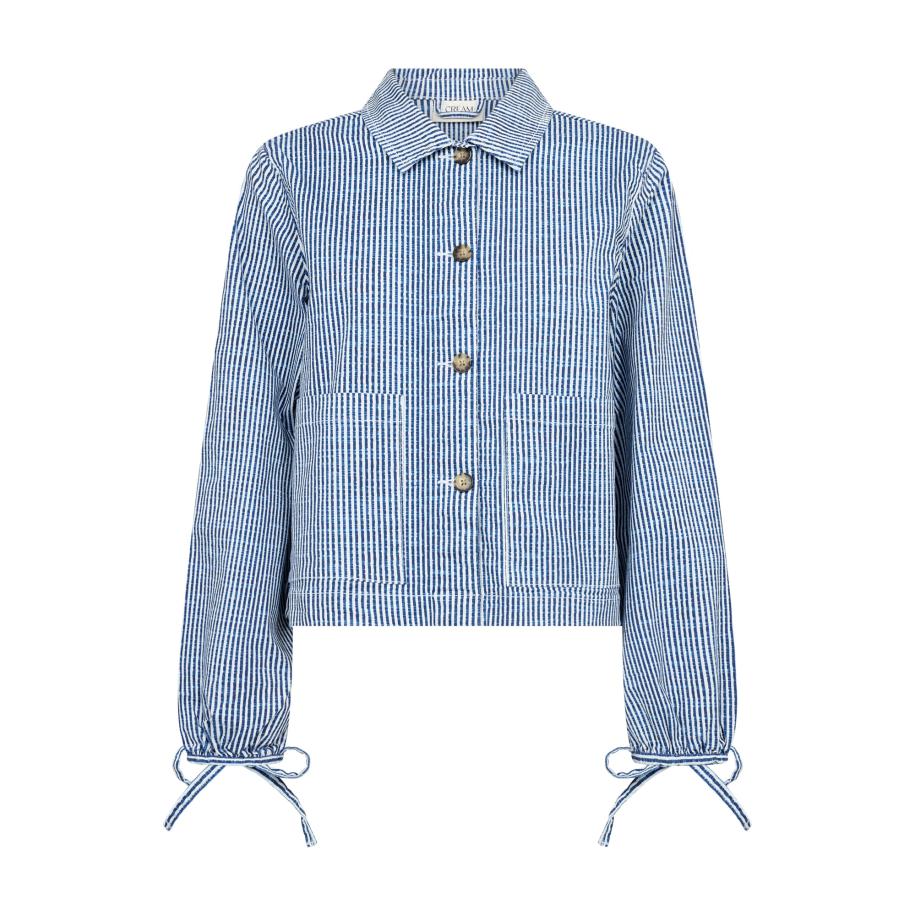 Cream Cream Tussenjas CR Berta navy / lichtblauw / wit -