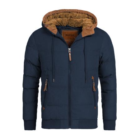 INDICODE JEANS INDICODE JEANS Winterjas Adeline navy / bruin