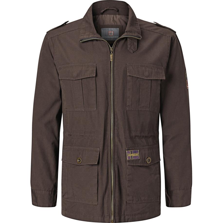 jan vanderstorm Jan Vanderstorm Tussenjas Bror chocoladebruin -