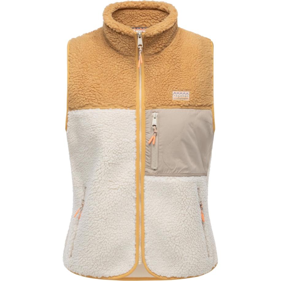 Ragwear Ragwear Bodywarmer Junni Bonded beige / geel / lichtgrijs -