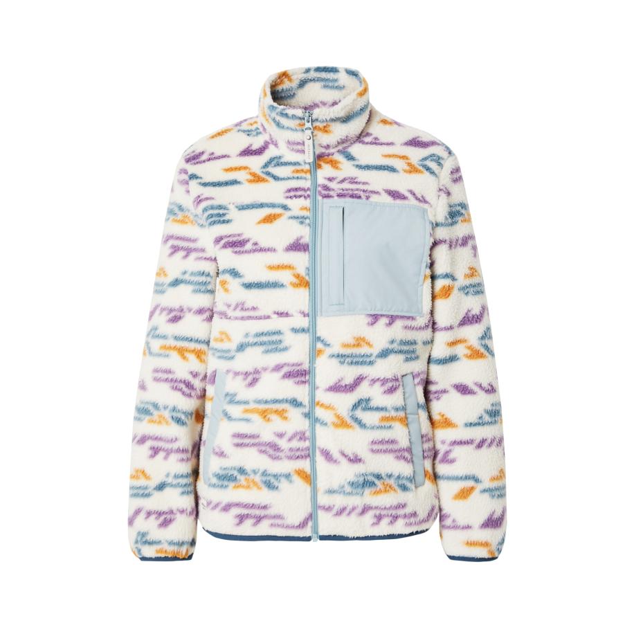 Iriedaily Iriedaily Fleece jas Arkta blauw / lila / oranje / wit -