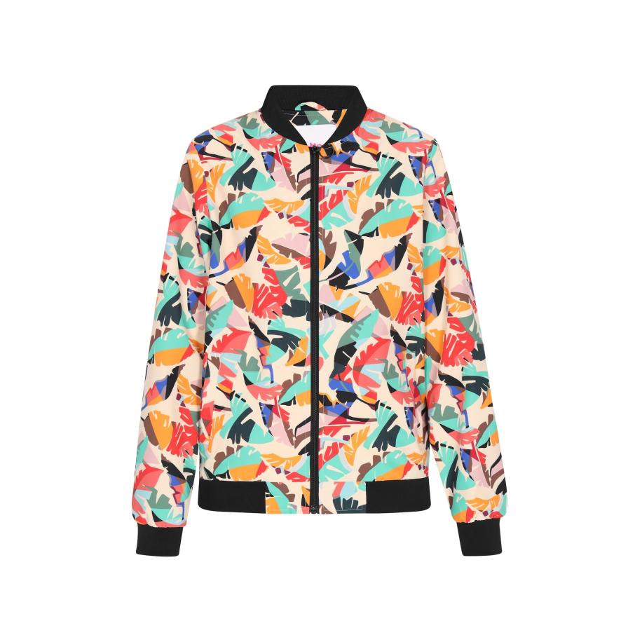 MYMO Tussenjas turquoise / rood / zwart / offwhite Multicolor