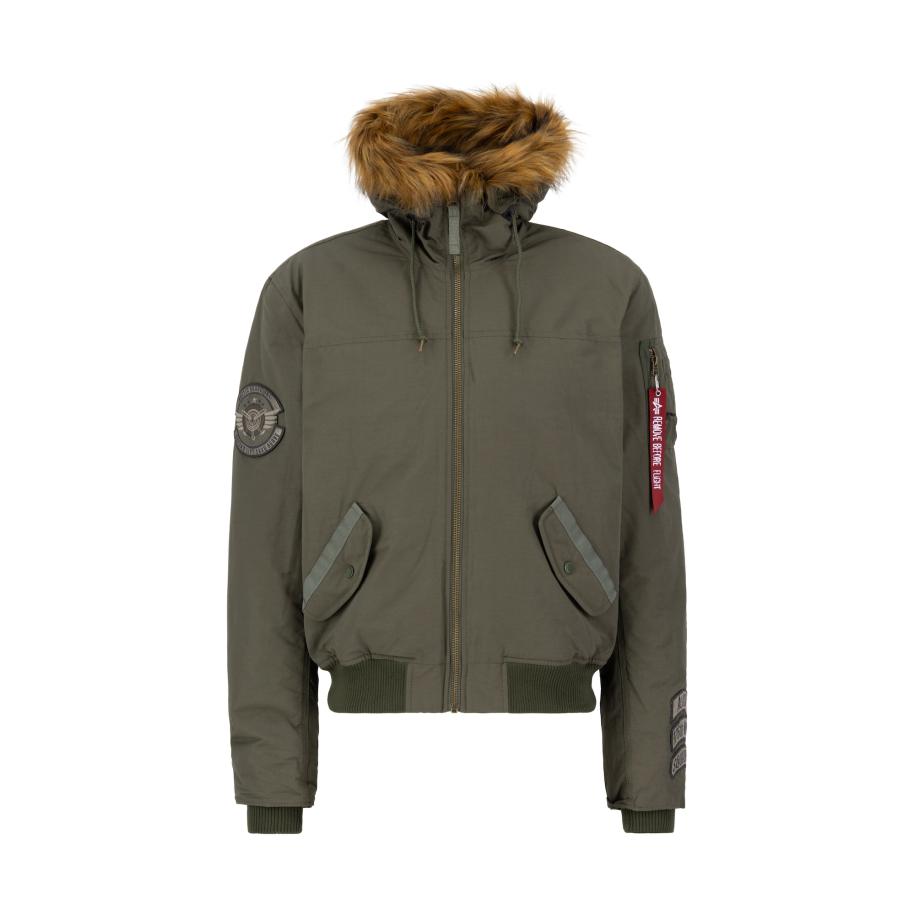 Alpha Industries ALPHA INDUSTRIES Winterjas Arctic Guardians olijfgroen / bloedrood / wit -