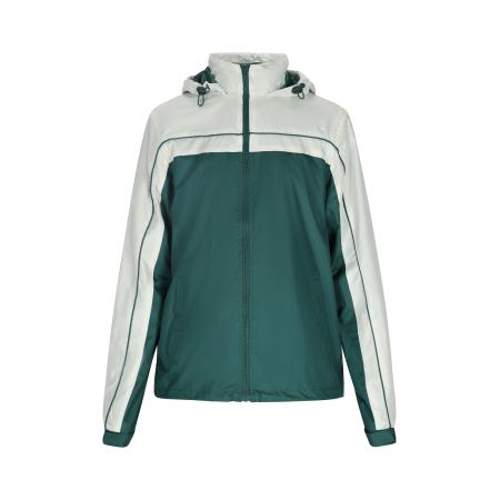 Mozzaar Tussenjas donkergroen / offwhite