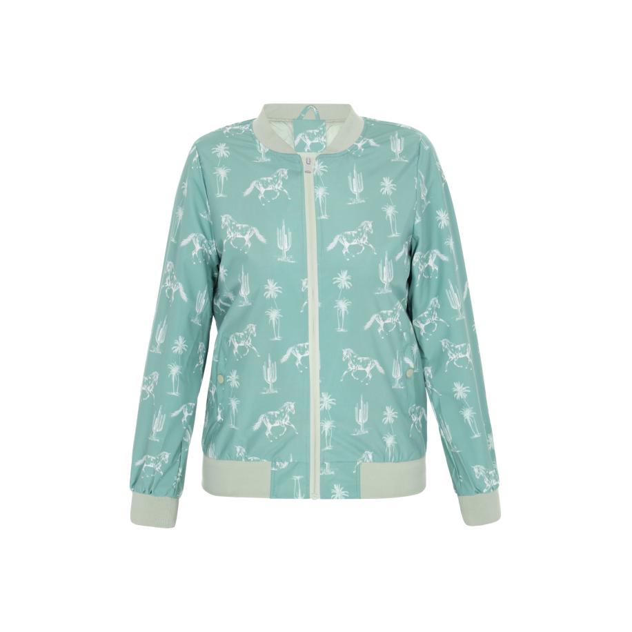UCY UCY Tussenjas mintgroen / wit -