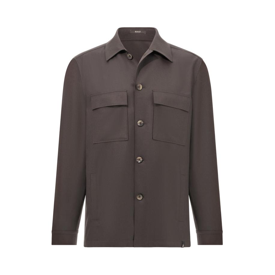 Boggi Milano Boggi Milano Tussenjas chocoladebruin -