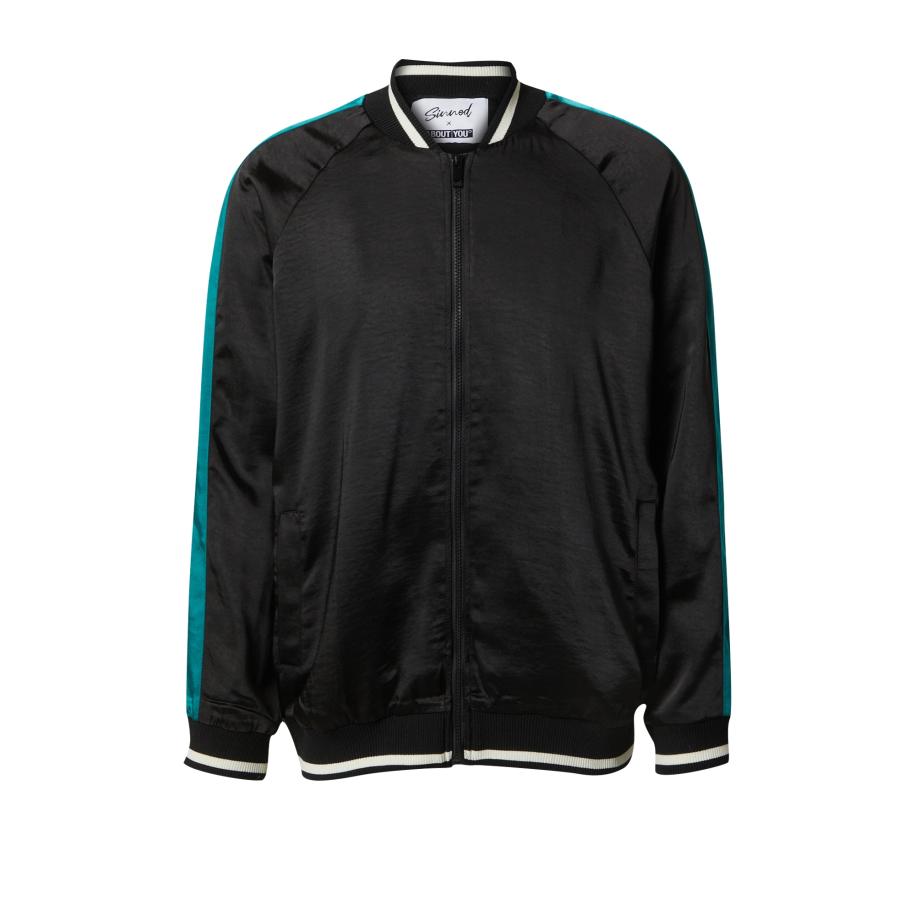 ABOUT YOU Sinned x ABOUT YOU Tussenjas Orlando smaragd / zwart / wit -