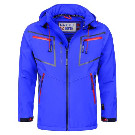 Arctic Seven Arctic Seven Functionele jas neonblauw / cranberry