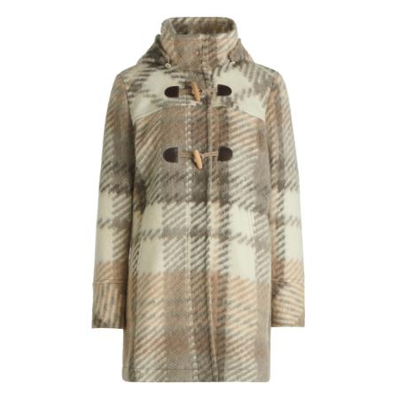 Amber & June Tussenjas bruin / taupe / wit