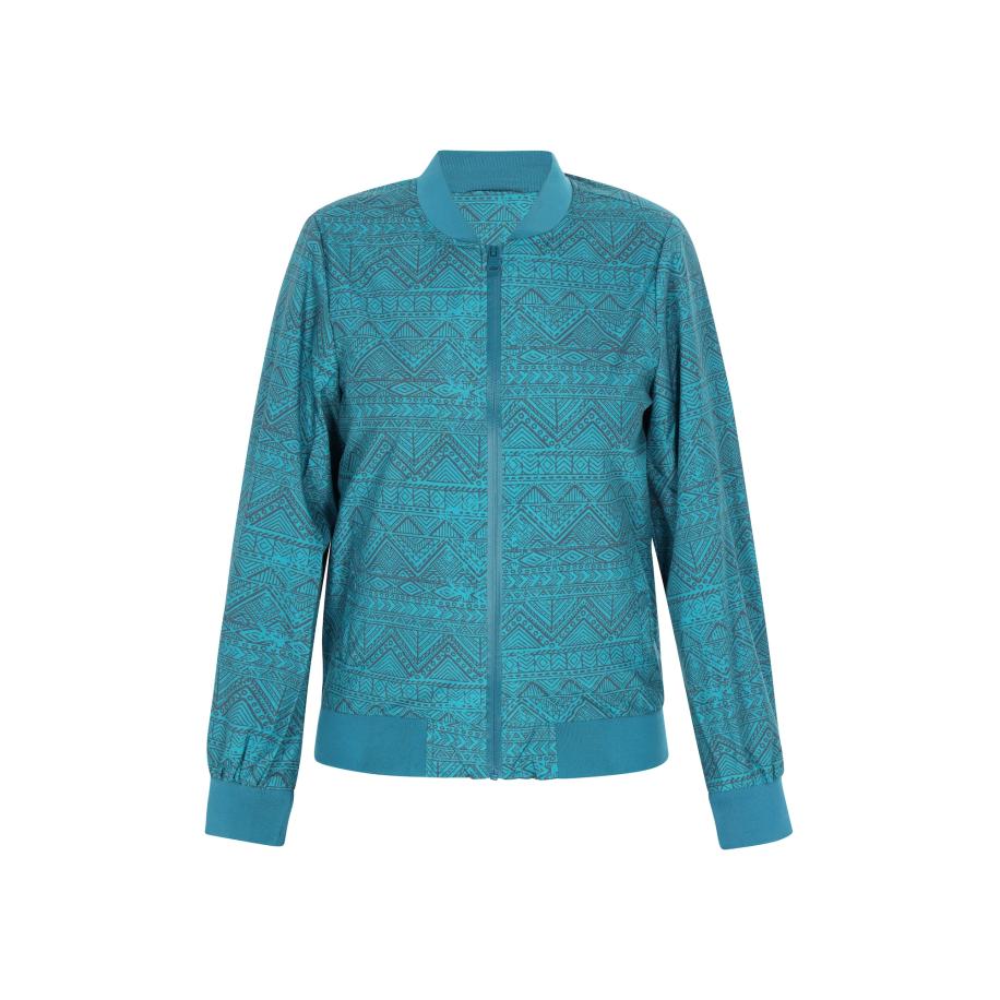 COSIMON COSIMON Tussenjas turquoise / donkerblauw -