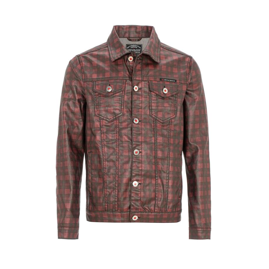 Cipo & Baxx CIPO & BAXX Tussenjas grijs / rood -