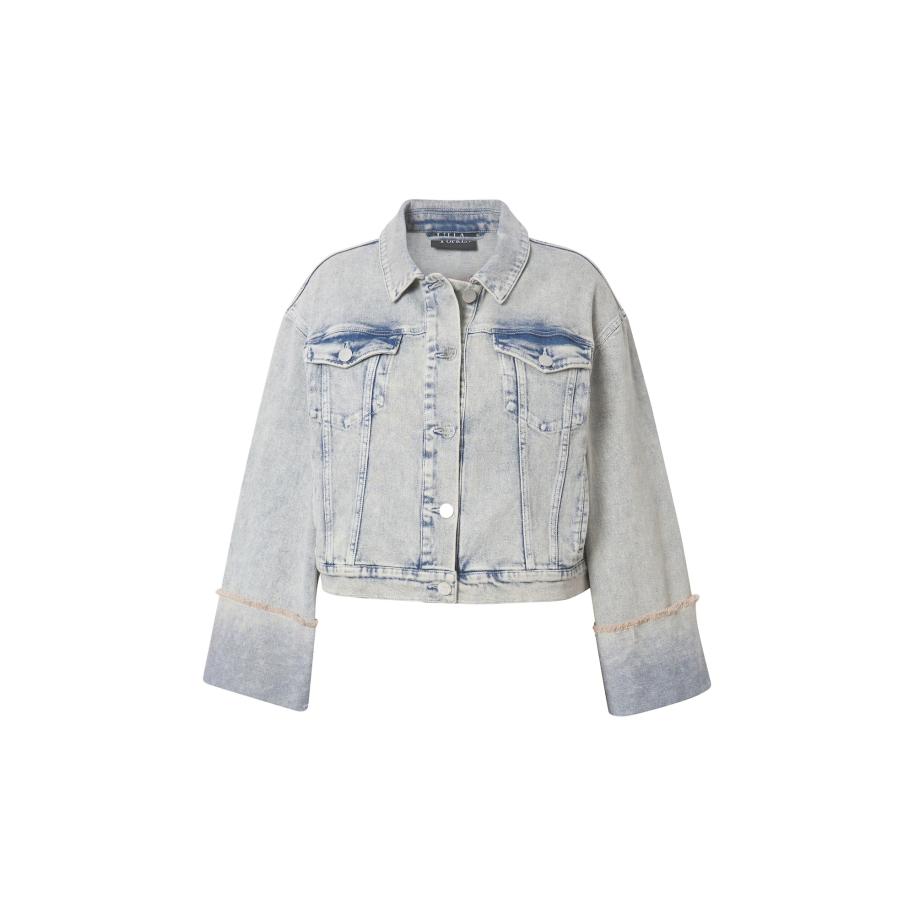 Ulla Popken Ulla Popken Tussenjas blauw denim -