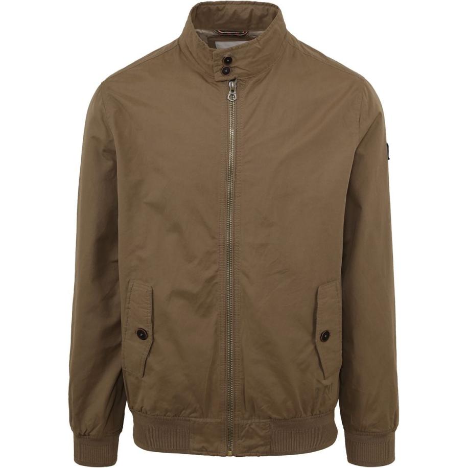 Petrol Twill Jas Bruin Blauw