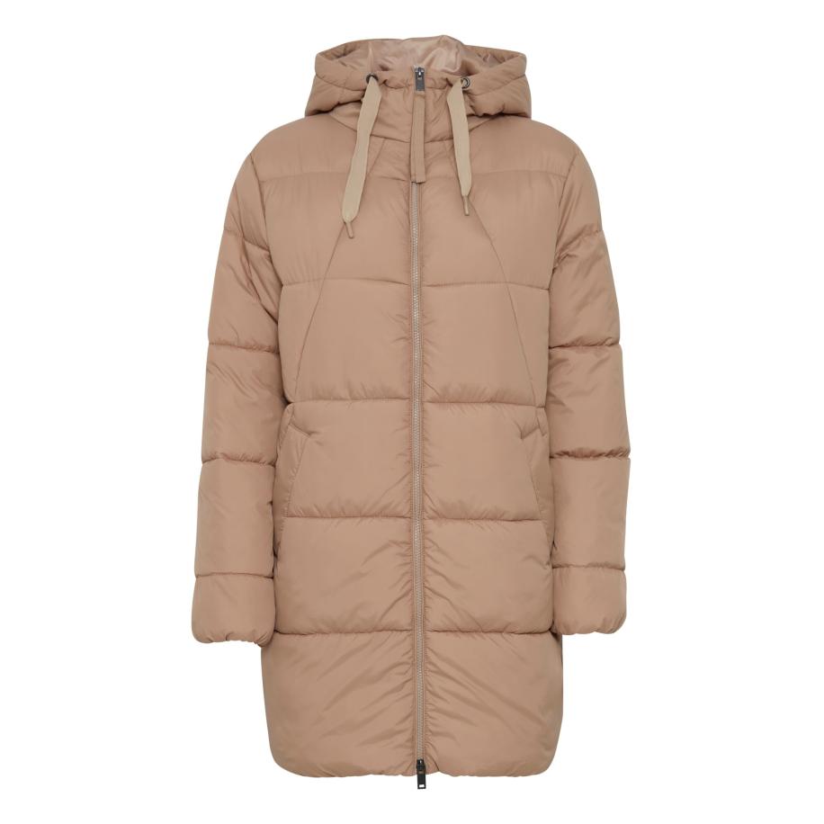 Oxmo Oxmo Winterjas Bodil lichtbruin -