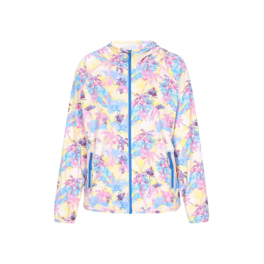 Swirly swirly Tussenjas lichtblauw / lila / rosa / wit -