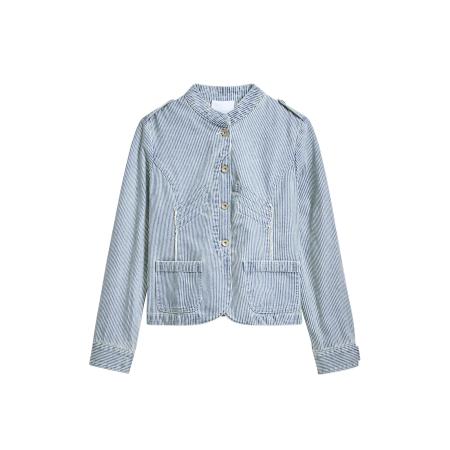 Desigual Desigual Tussenjas blauw / wit