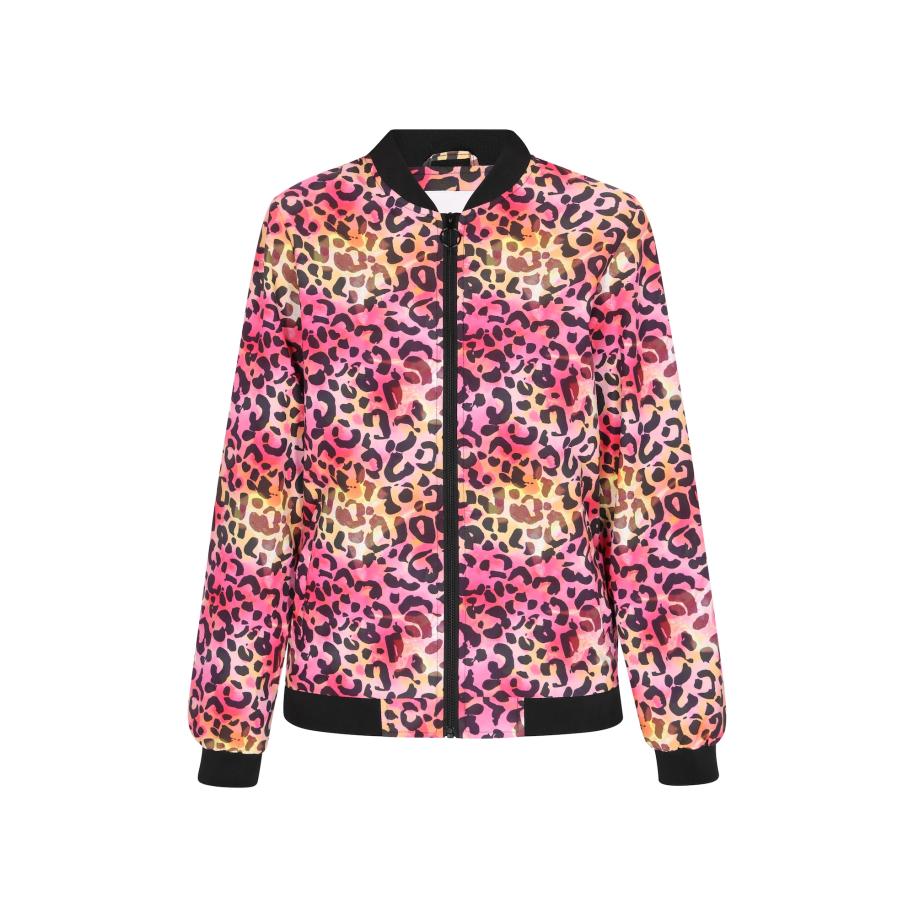 MYMO Tussenjas geel / lichtroze / zwart Roze