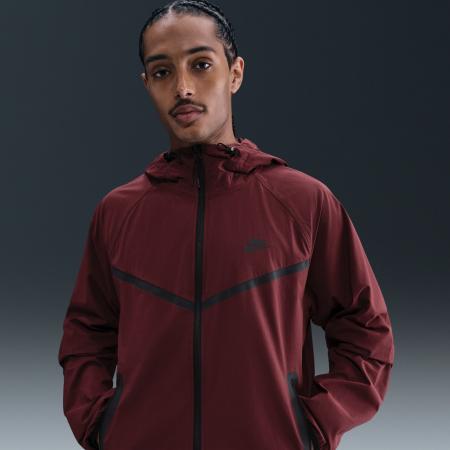 Nike Tech geweven herenjack - Rood