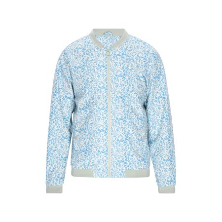 ALEKO Tussenjas azuur / lichtgrijs / wit